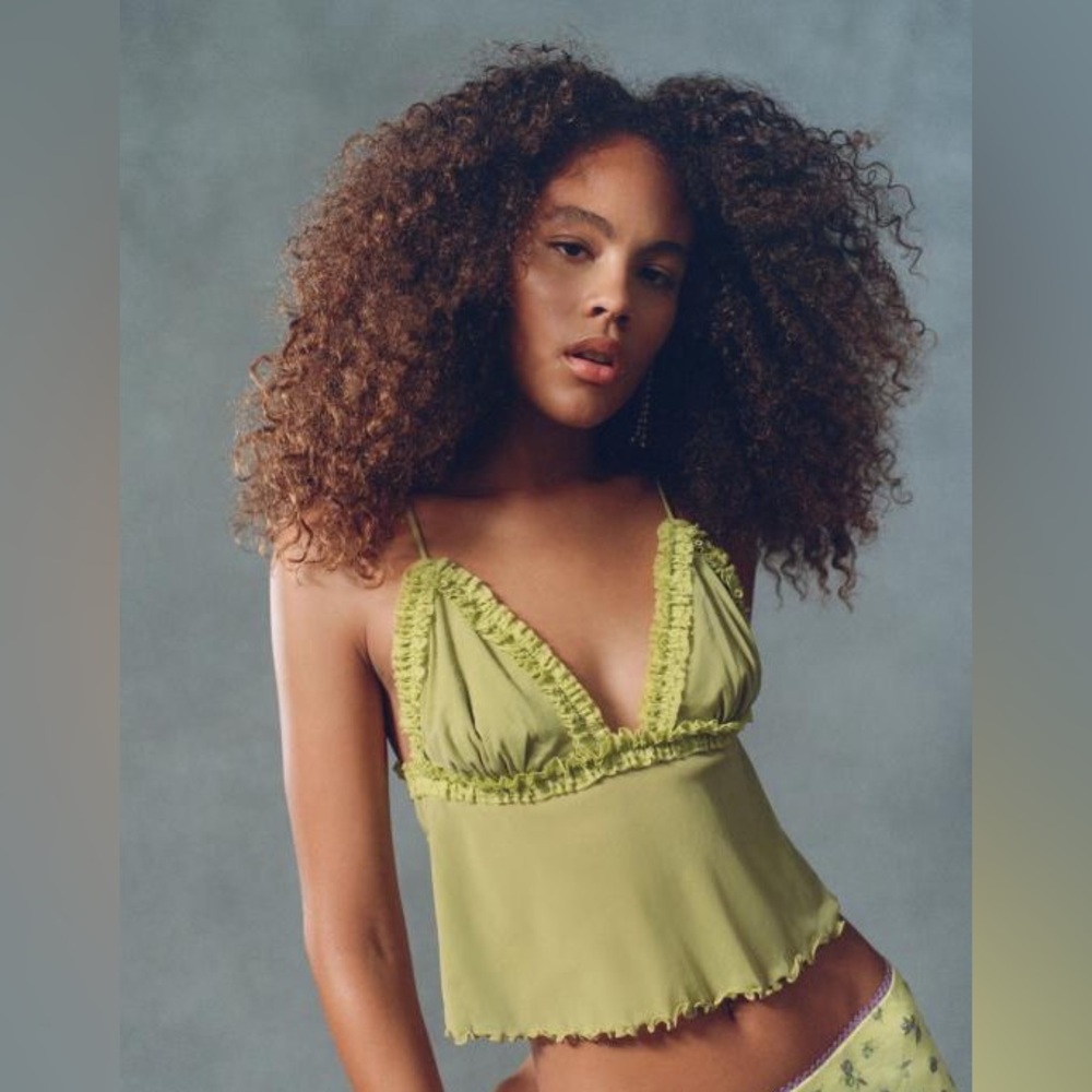 NWT UO Out From Under Dryad Stretch Tulle Babydoll Cami, size XS
